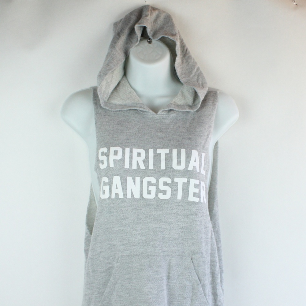 Spiritual Gangster Hooded Sweatshirt Tank Small